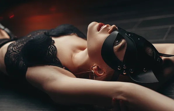 Pose, Girl, mask, lies, Sasha Rusko, Sofia Aleikina