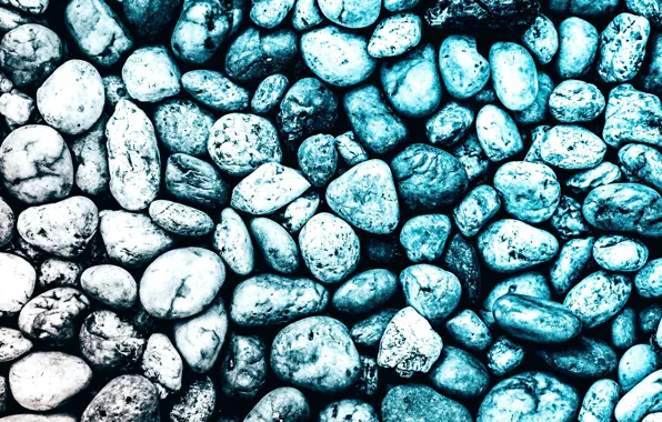 Pebbles, stones, background, texture, blue, placer, a lot, different