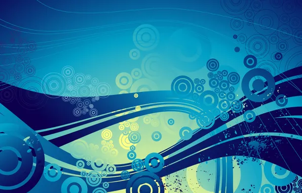 Picture circles, blue, background, blue, pattern, vector