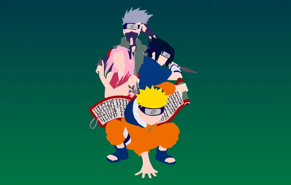 Naruto, anime, ninja, team 7, Uchiha Sasuke, shinobi, japanese, Hatake Kakashi