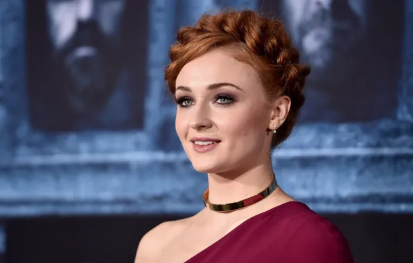 Look, girl, decoration, face, makeup, Sophie Turner, Sophie Turner