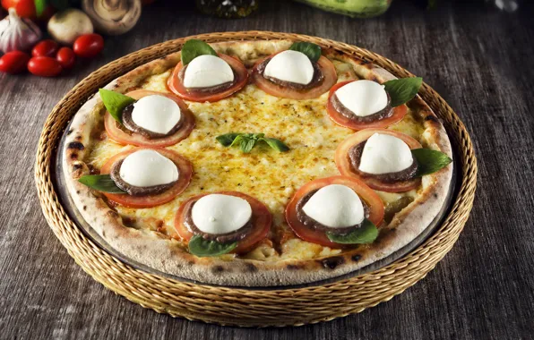 Cheese, pizza, tomatoes, filling