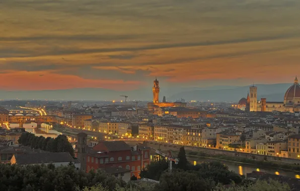 Italy, panorama, Florence