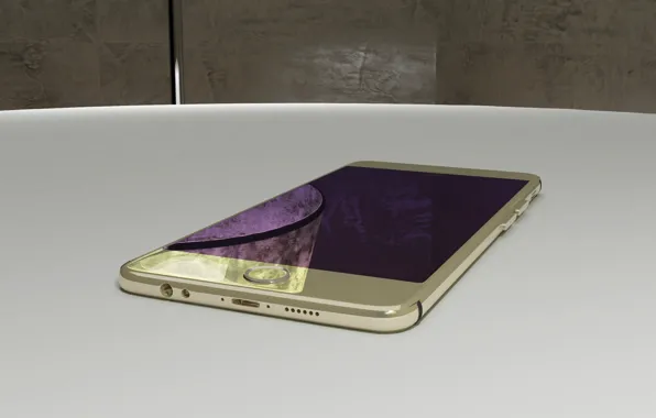 Design, table, apple, phone, iphone, 3ds max, smartphone, Vray