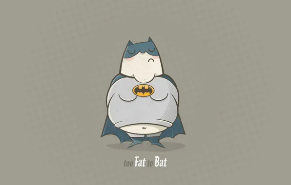 Picture Batman, 1920x1080, too Fat to Bat