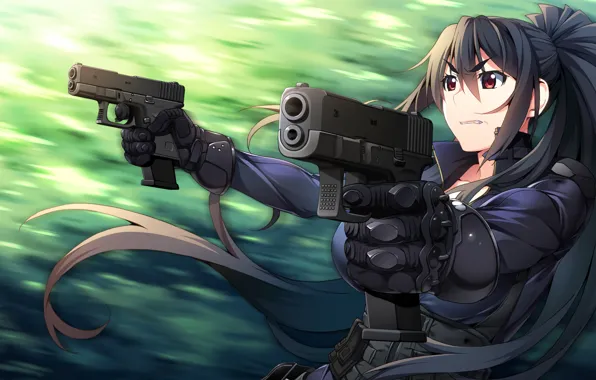 Girl, weapons, guns, Grisaia: Phantom Trigger