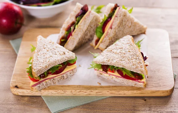 Board, sandwich, sandwich