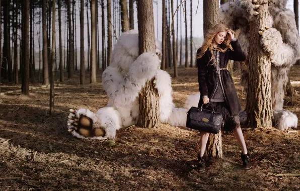 Picture forest, monster, Lindsey Wixson