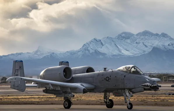 A-10, UNITED STATES AIR FORCE, Thunderbolt II, American single, Fairchild Republic, twin-engine attack aircraft