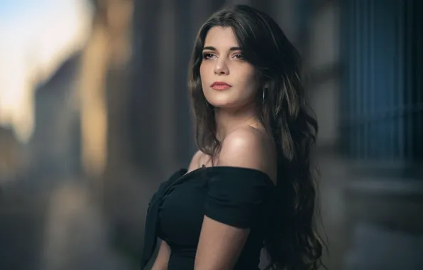Picture look, girl, pose, makeup, brunette, beauty, Jean-Francois Quach