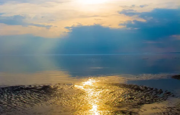 Water, the sun, river, the air