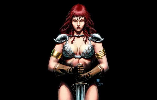 Picture Red Sonja, redheads, Comics, women