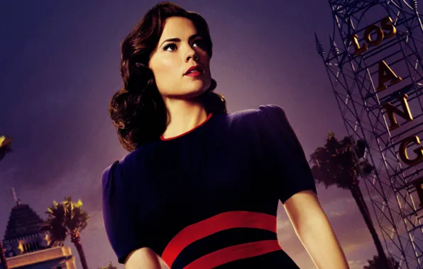 The series, poster, Marvel, TV Series, Hayley Atwell, Hayley Atwell, Peggy Carter, Agent Carter