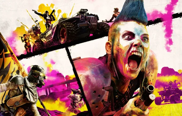 Picture Bethesda Softworks, Rage, Avalanche Studios, id Software, Rage 2