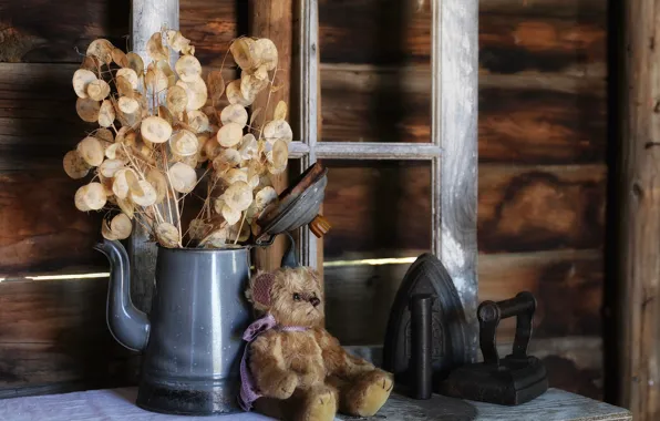 Glass, leaves, old, childhood, comfort, house, style, retro