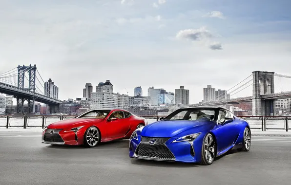 Red, Lexus, sedan, Lexus