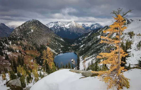 Autumn, mountains, United States, Washington, Gilbert