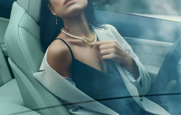 Brunette, driving, Alena, Vadim Mironov