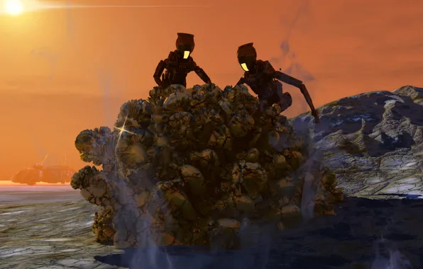 Stones, robots, Harvesting FTLinium