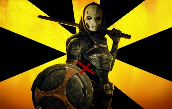 Weapons, sword, katana, mask, Olga Kurylenko, shield, Olga Kurylenko, poster