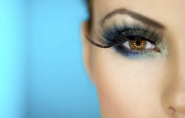 Woman, eye, makeup, eyelash