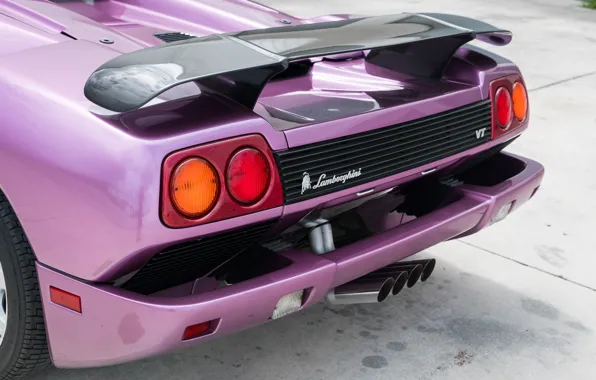 Picture Lamborghini, Diablo, back, Lamborghini Diablo VT Roadster