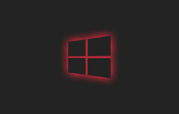 Minimalism, window, Windows, logo, Glow