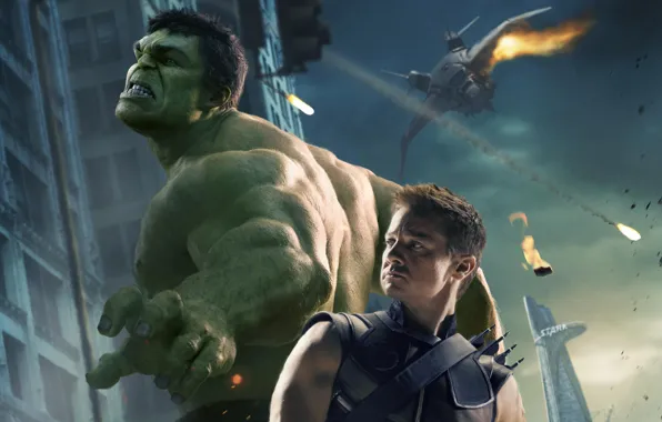 Fiction, Hulk, Hulk, Archer, comic, Jeremy Renner, MARVEL, The Avengers