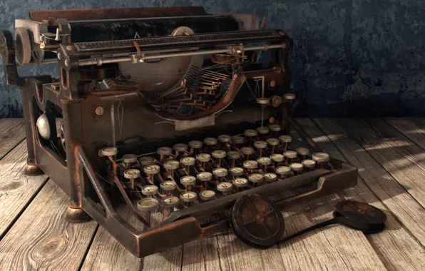Picture art, typewriter, Nitesh Nagda, Vintage Typewriter