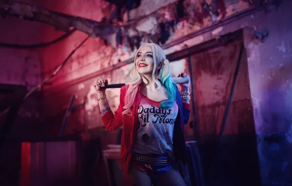 Picture cosplay, Harley Quinn, DC Comics, Harley Quinn, Suicide Squad, Suicide Squad, Robbie Margot, Margot Robbie