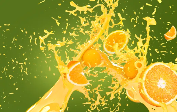 Picture squirt, splash, oranges, juice