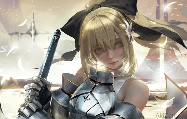 Look, anime, art, Fate/Stay Night, the saber, Fate stay night