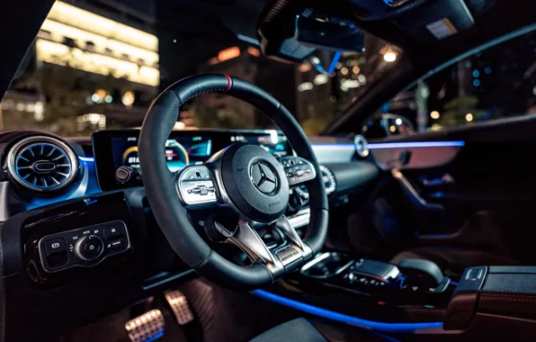 Wallpaper Mercedes-benz, Mercedes, Amg, Steering Wheel, Cla-class, Cla 