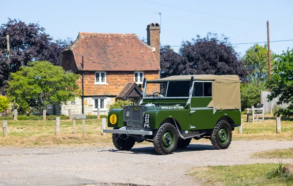 1948, exterior, retro cars, Utility, retro cars, Land Rover 80, Land Rover 80 Utility