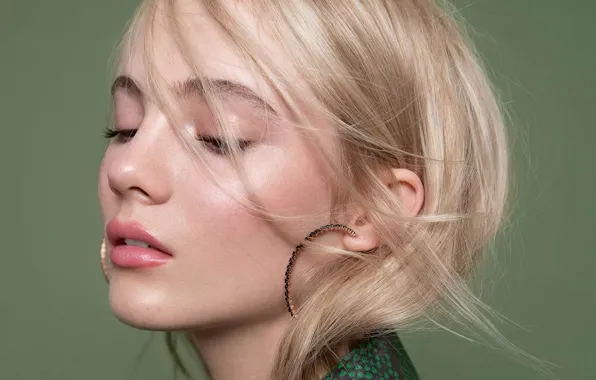 Girl, face, hair, The Witcher, Freya Allan