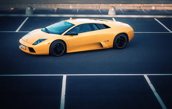 Lamborghini, yellow, murcielago, Lamborghini, Murcielago, lp670-4 sv