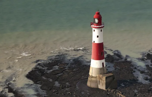 Sea, England, Beachy Head Lighthouse