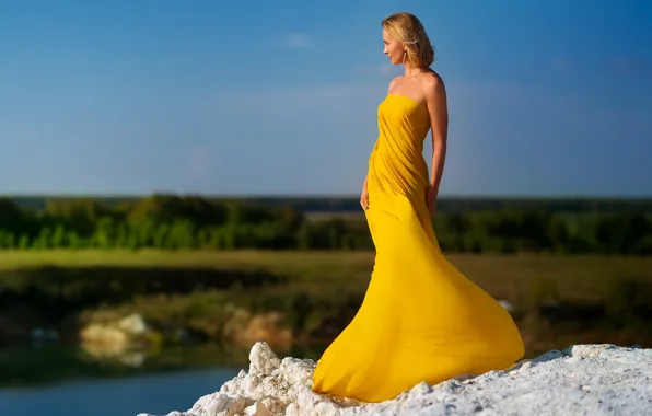 Picture summer, girl, nature