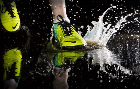 Sport, puddle, running