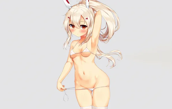 Girl, sexy, cleavage, thighhighs, long hair, boobs, anime, beautiful