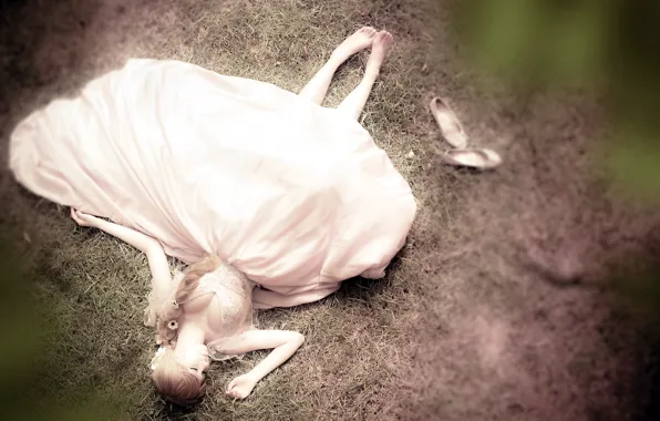 Girl, pose, background