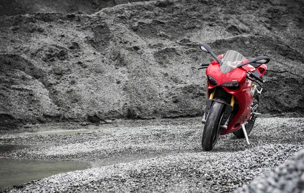 Red, motorcycle, red, Supersport, Ducati, Ducati, mound, 1199