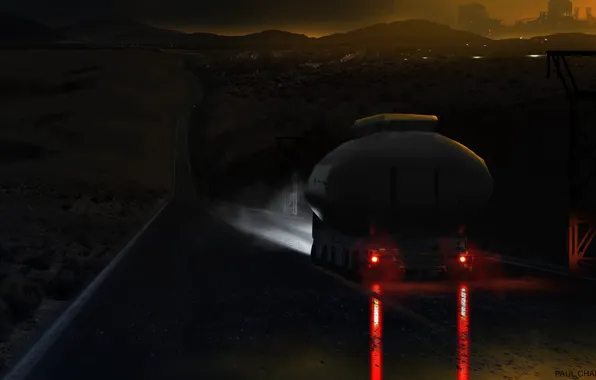 Night, track, tank, BLADE RUNNER 2049, Black Out 2022
