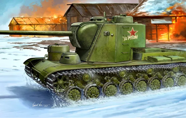 USSR, the project, The great Patriotic war, tank, breakthrough, Soviet, KV-5, superheavy