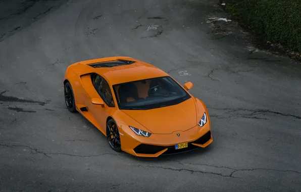 Lamborghini, Orange, Huracan, LP610-4