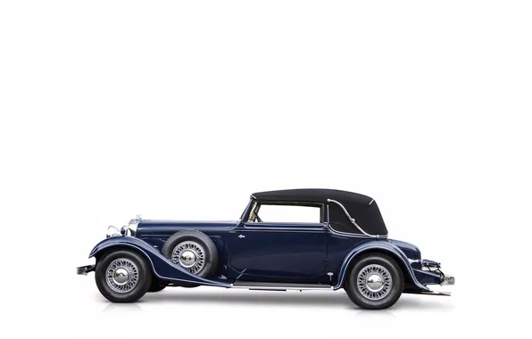 Convertible, white background, luxury, Suite, luxury, retro cars, Cabriolet, Horch