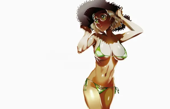 Chest, hat, Tits, Black Lagoon, bikini, pirates of the black lagoon