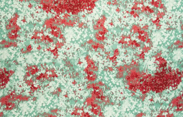 White, flowers, red, pattern, Shine, divorce, ruffle, fabric