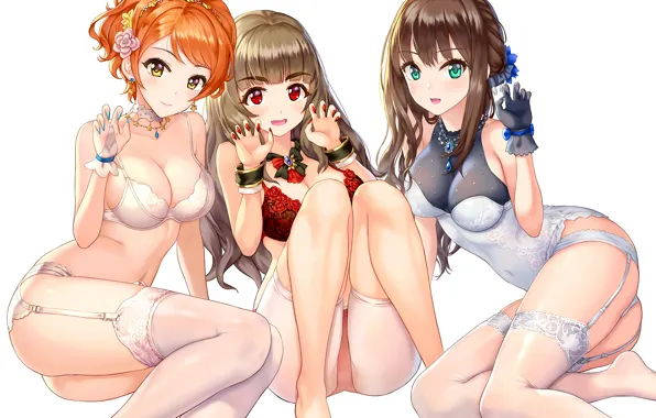 Sexy, lingerie, pantsu, bra, cleavage, panties, thighhighs, bodysuit