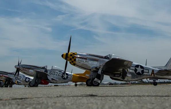 Picture fighters, the airfield, P-51D